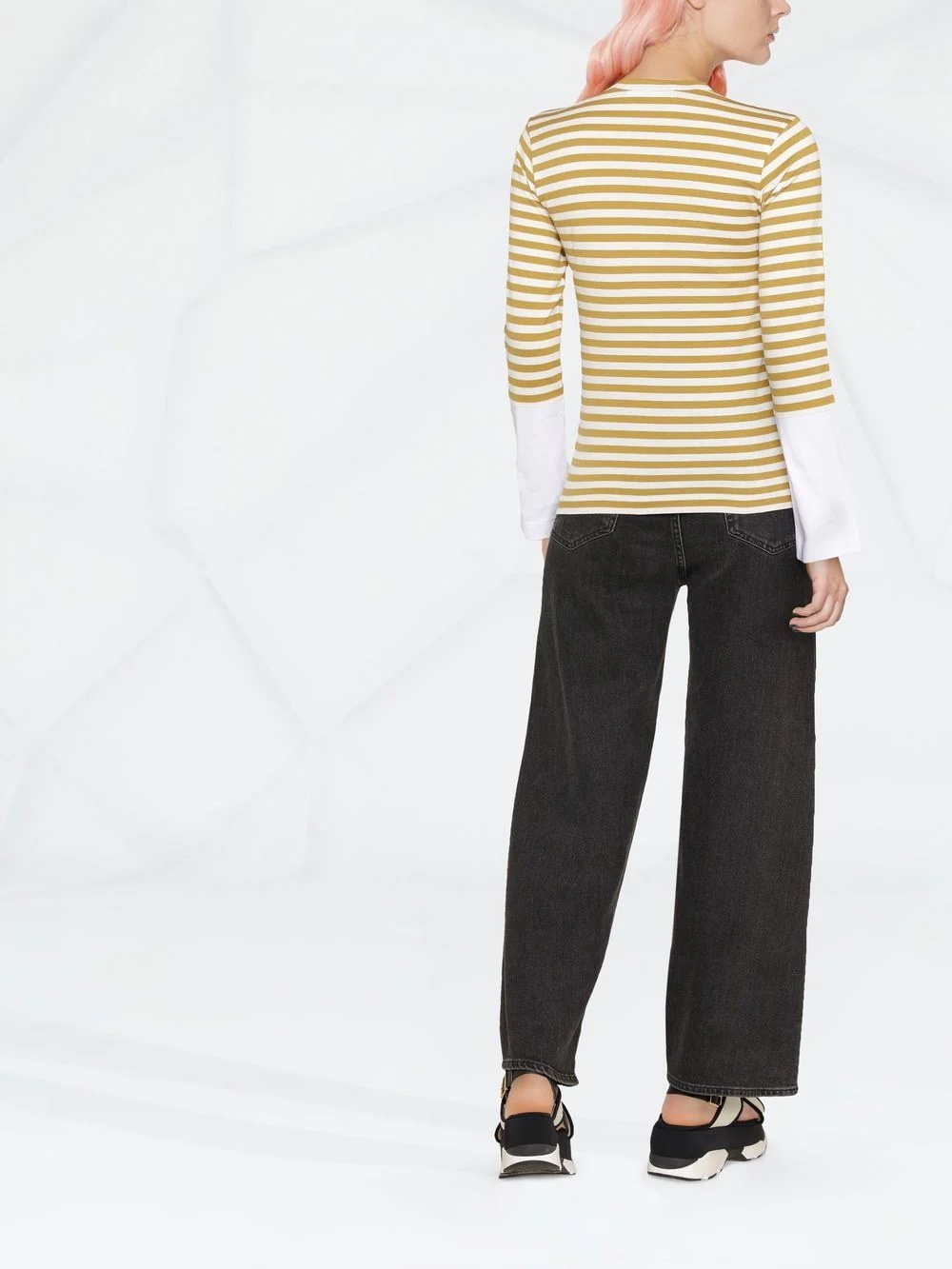striped long-sleeved T-shirt - 4
