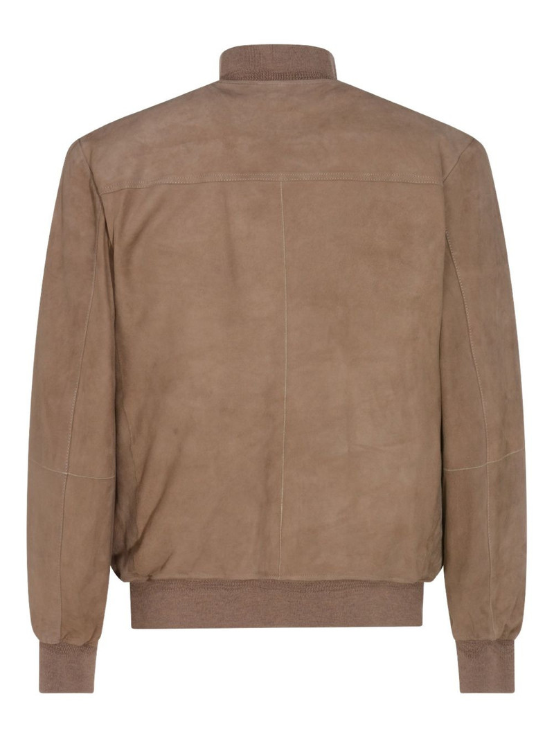 Canali zip-up suede jacket outlook
