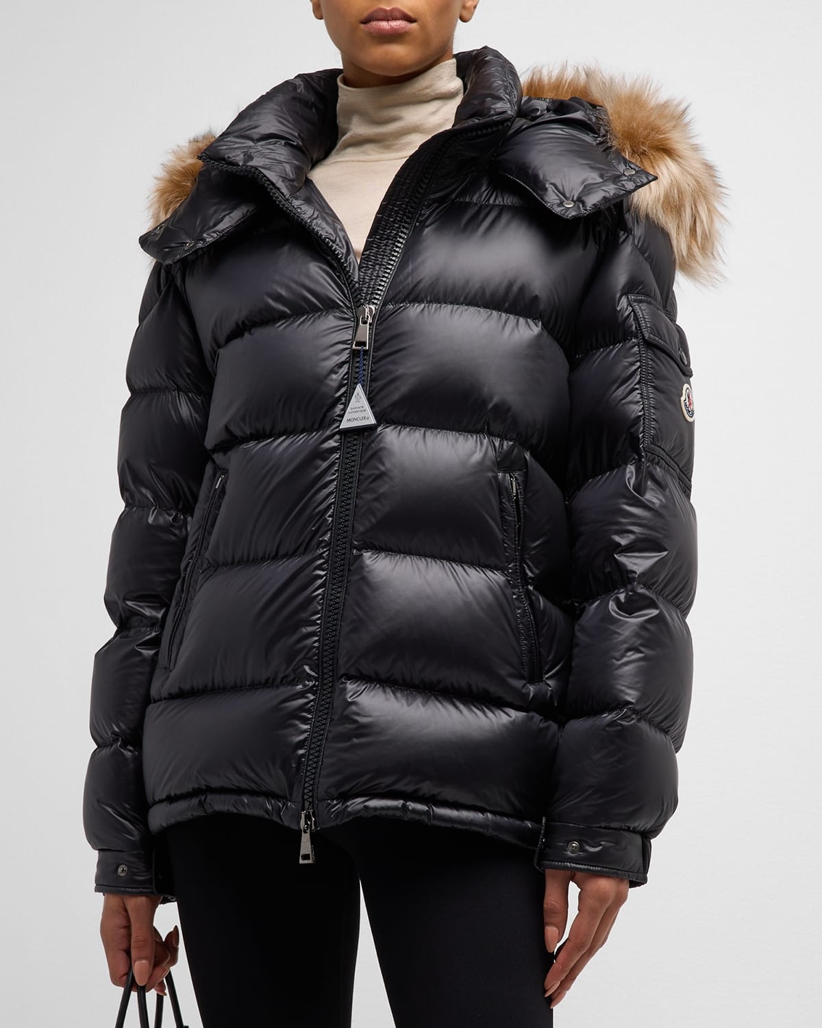 Puffer Jacket Neiman Marcus Womens Winter Coats Moncler Maire Fur