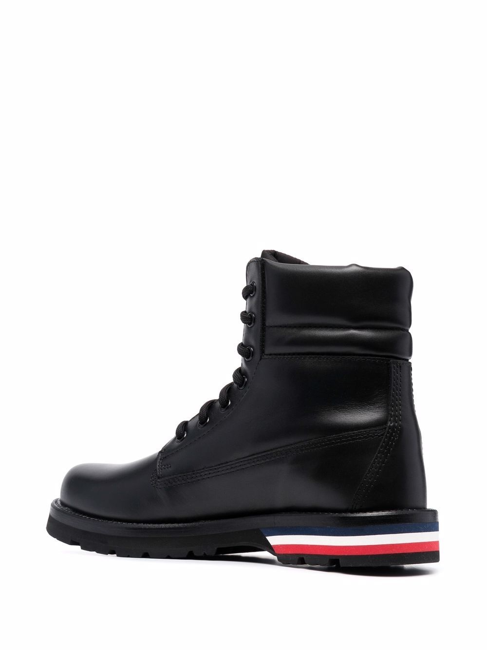 logo-patch lace-up boots - 3