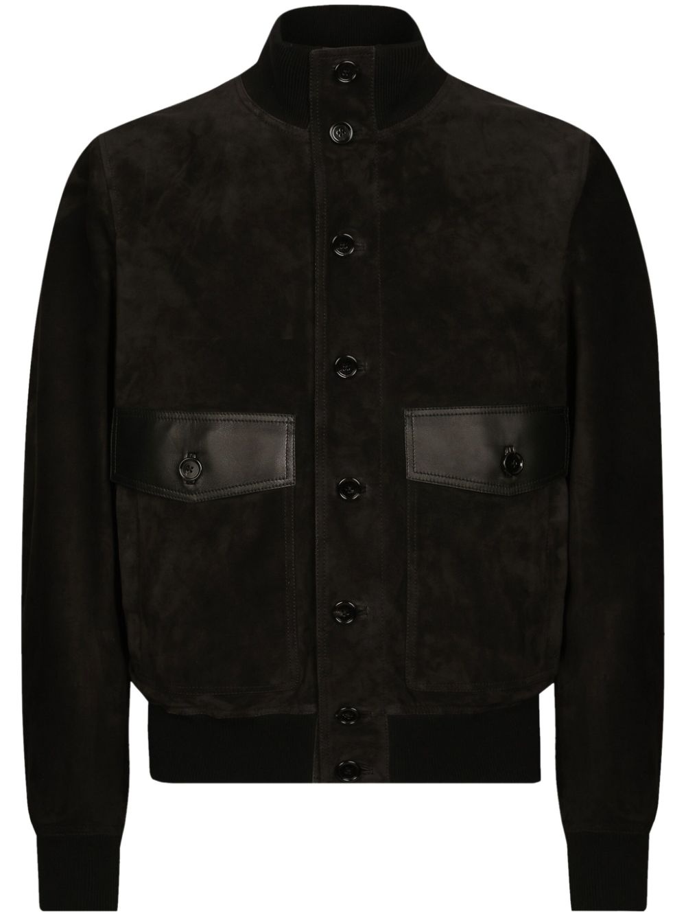 leather bomber jacket - 1