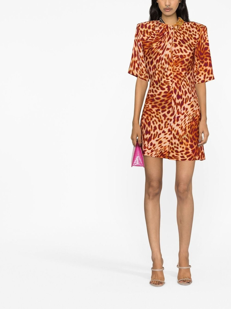 Stella McCartney leopard-print mini dress outlook