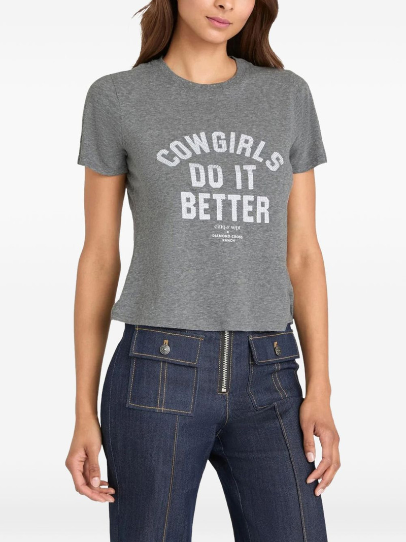 Cinq à Sept Heatset Cowgirls short-sleeve T-shirt outlook