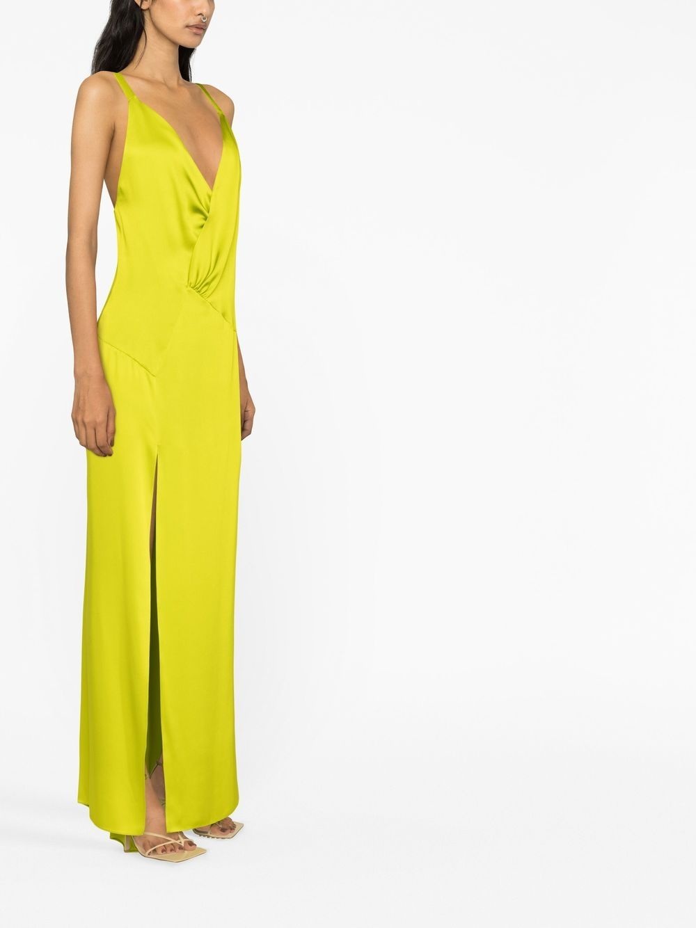silk maxi dress - 3