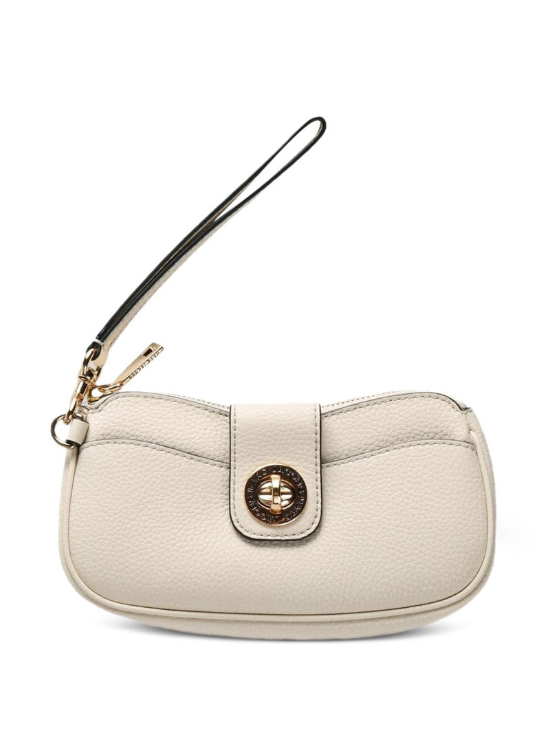 turnlock leather clutch bag 1