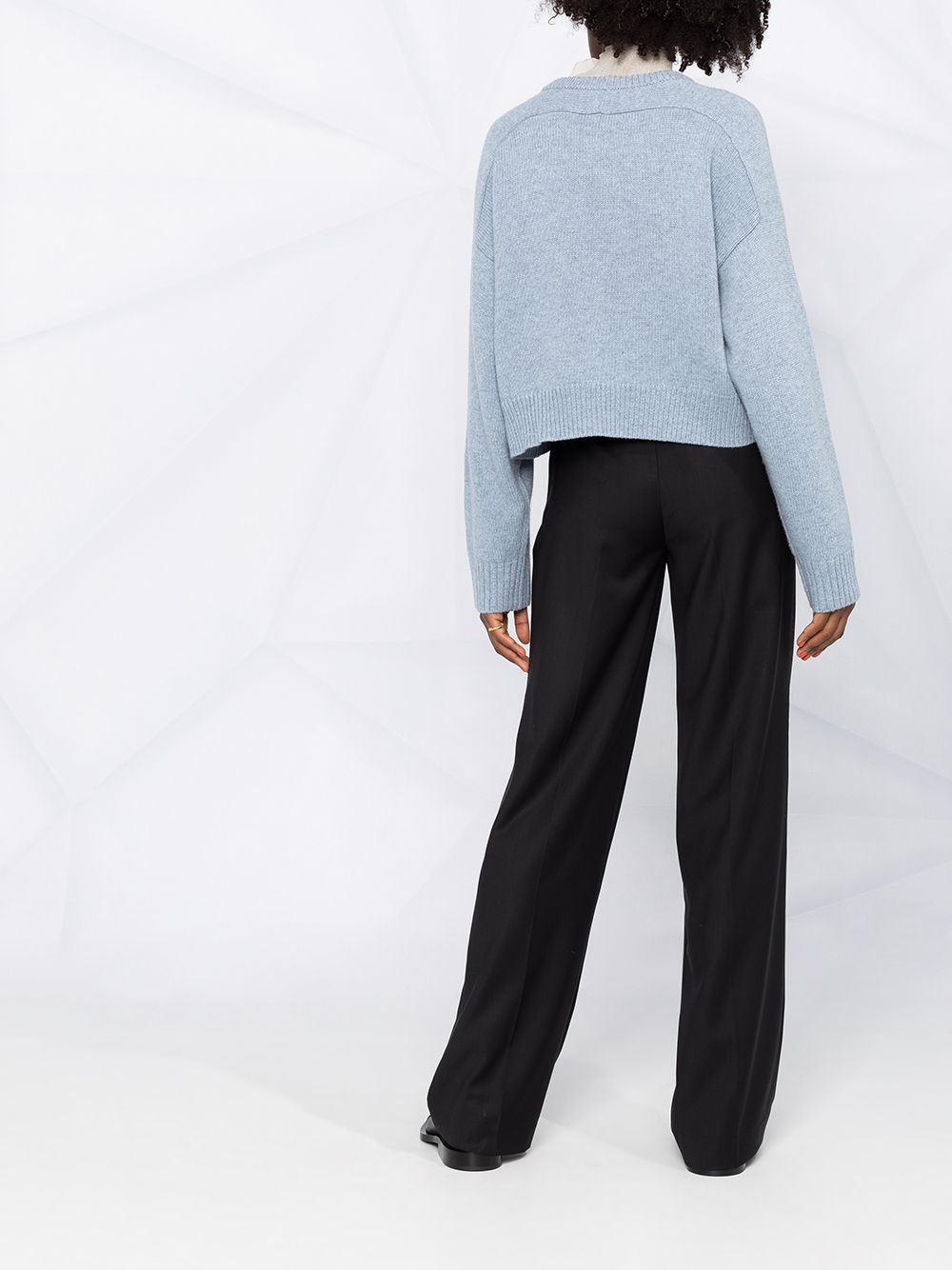 flared wool trousers - 4