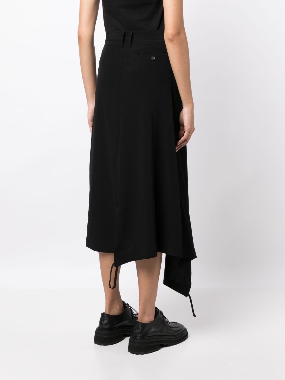 high-waisted asymmetric skirt - 4