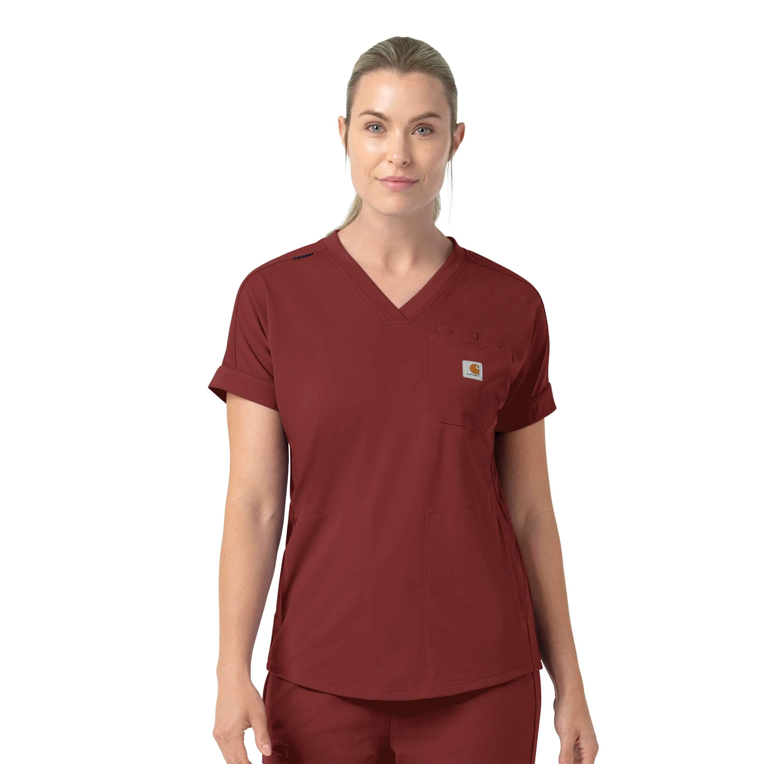Women's Force Cross-Flex Knit V-Neck Scrub Top - 1