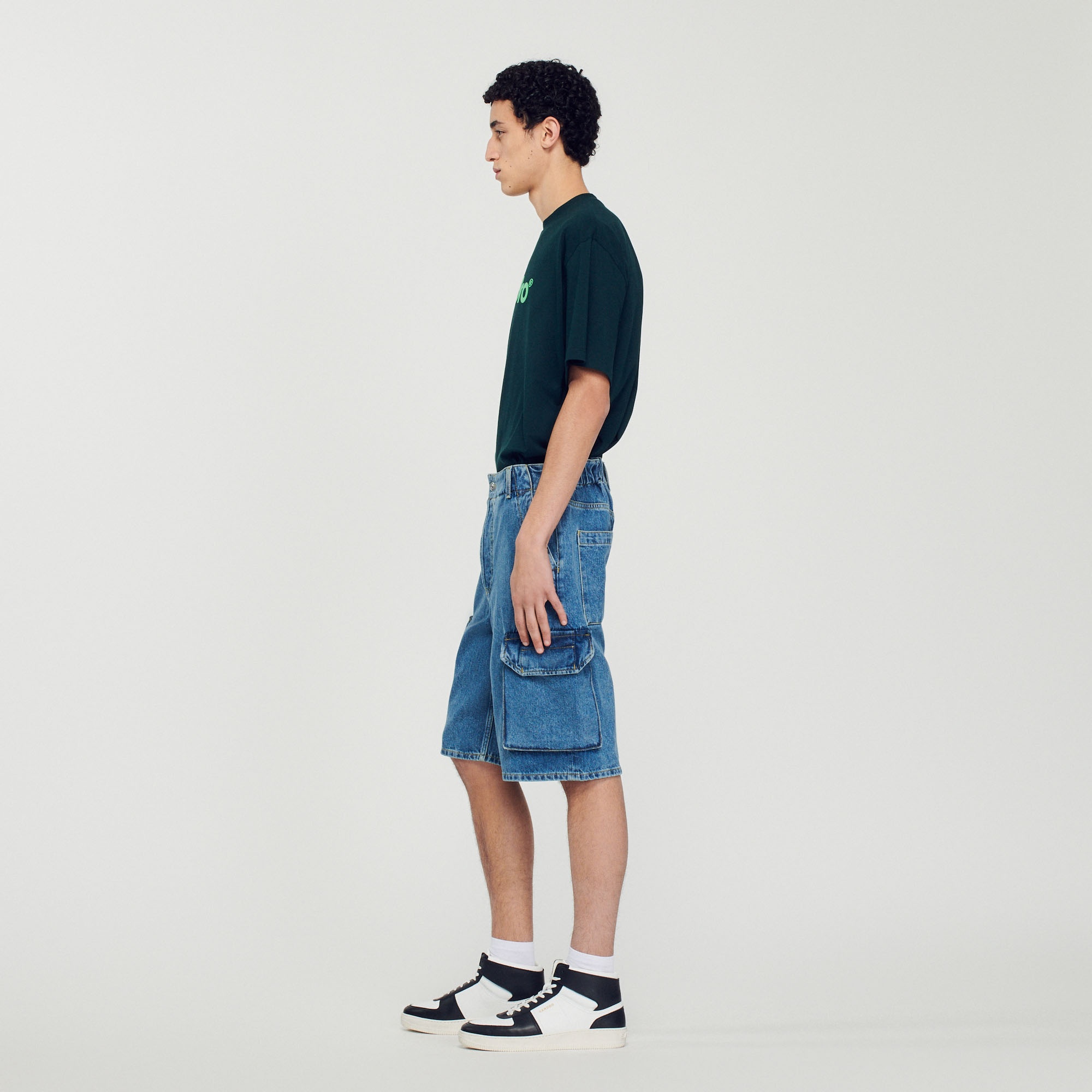 Baggy denim shorts - 7