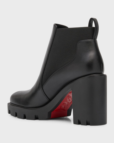 Christian Louboutin Marchacroche Leather Red Sole Chelsea Booties outlook