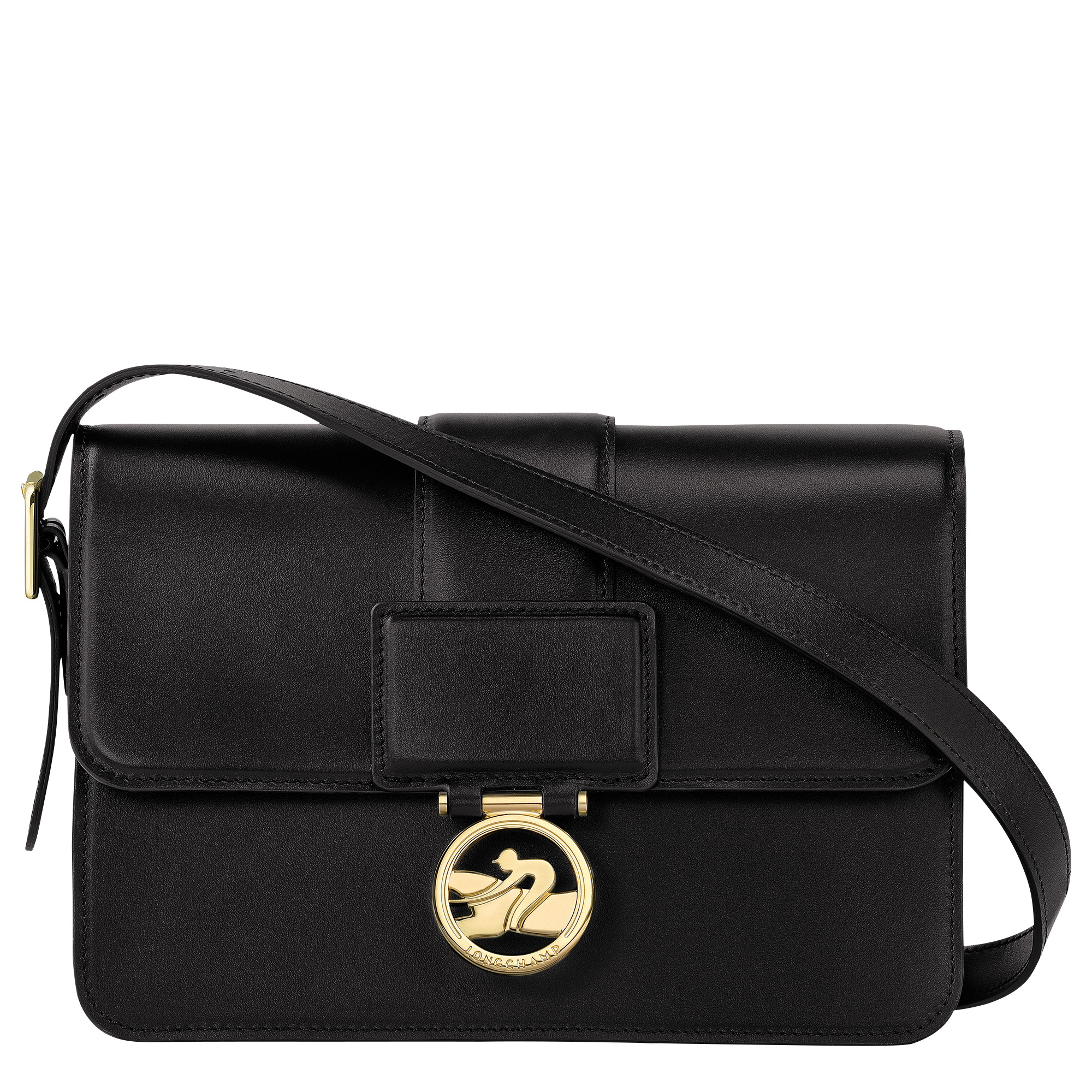Box-Trot M Crossbody bag Black - Leather - 1