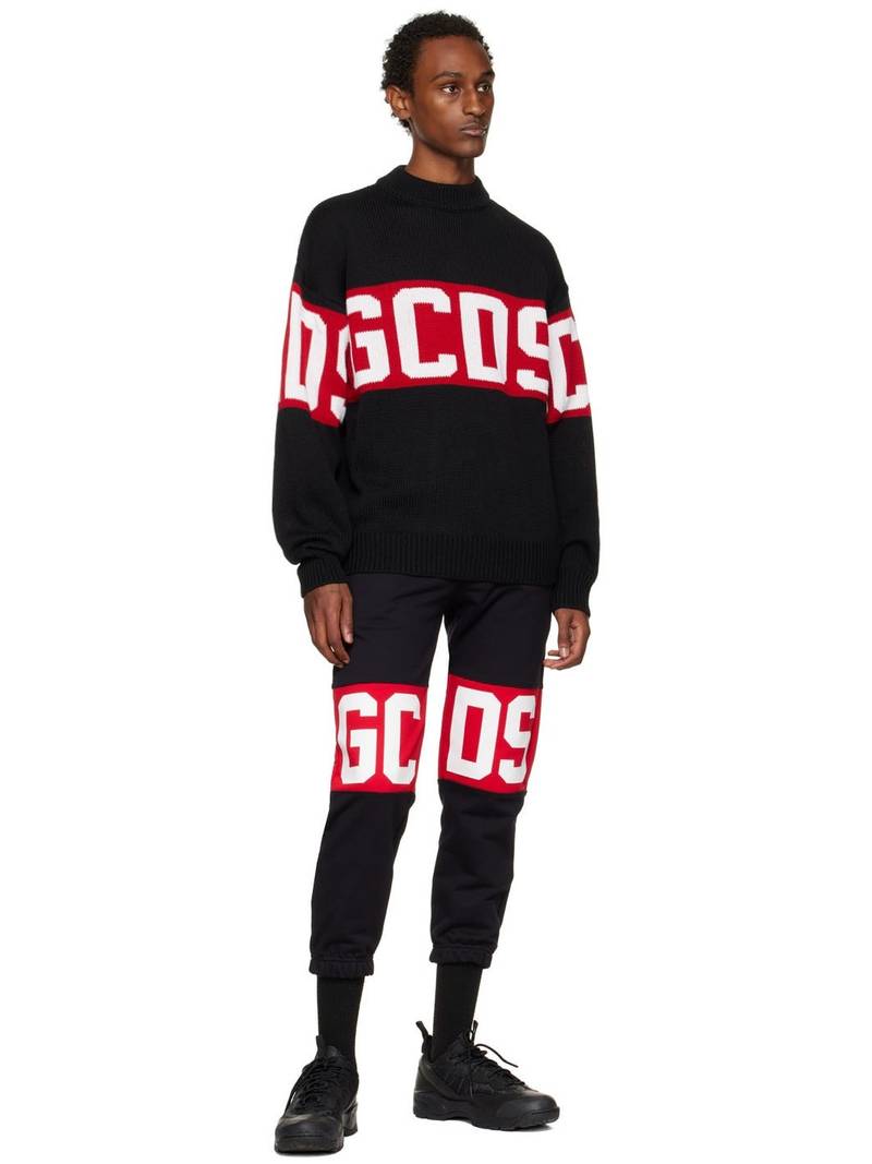 GCDS Black Band Sweater outlook