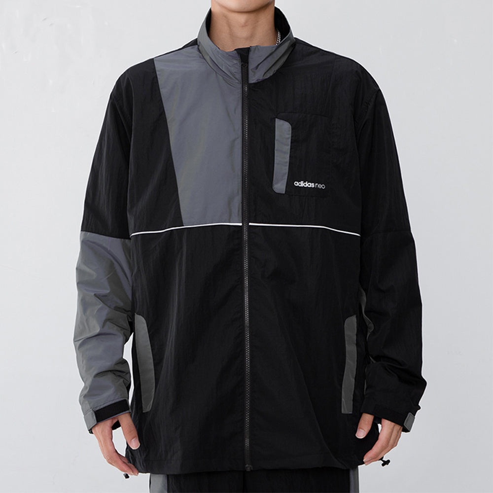 adidas neo Cargo Splicing Sports Jacket Black HE7948 - 2