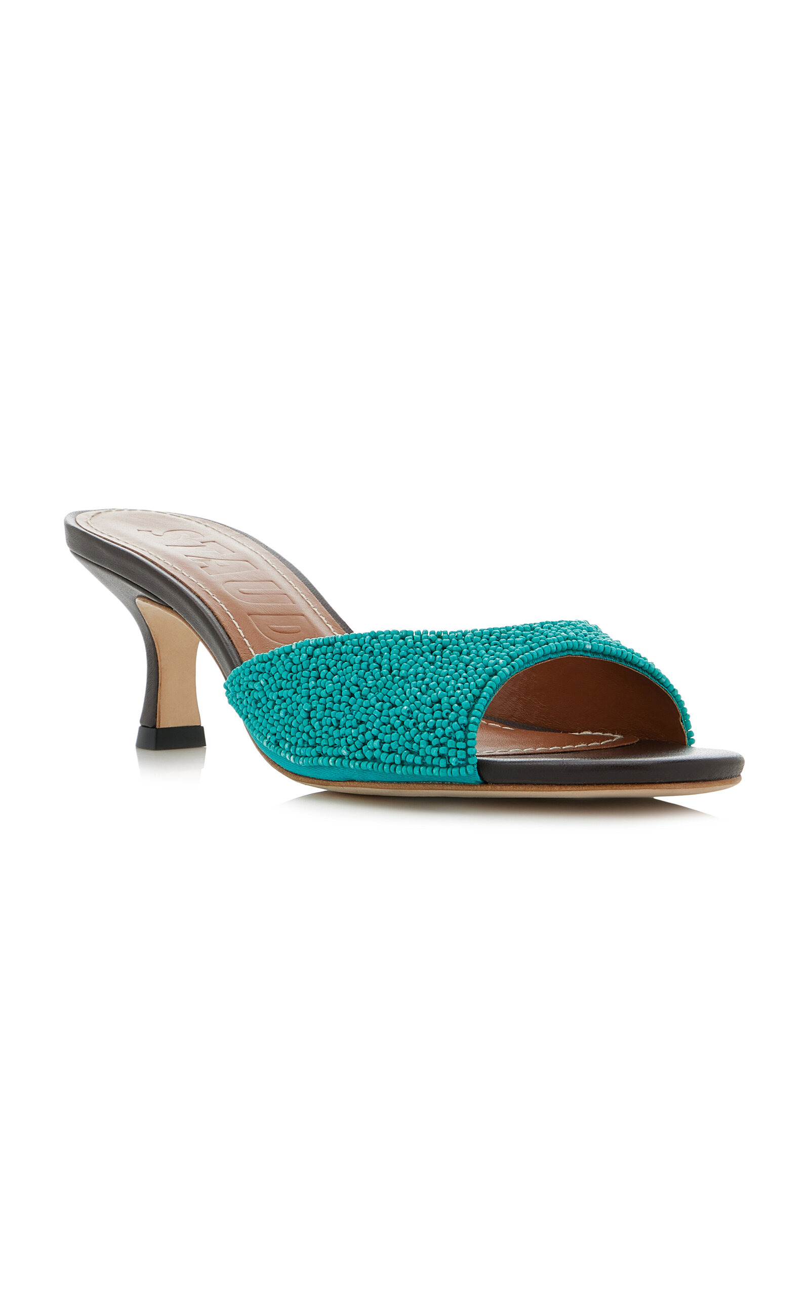 Brigitte Beaded Mules blue - 4