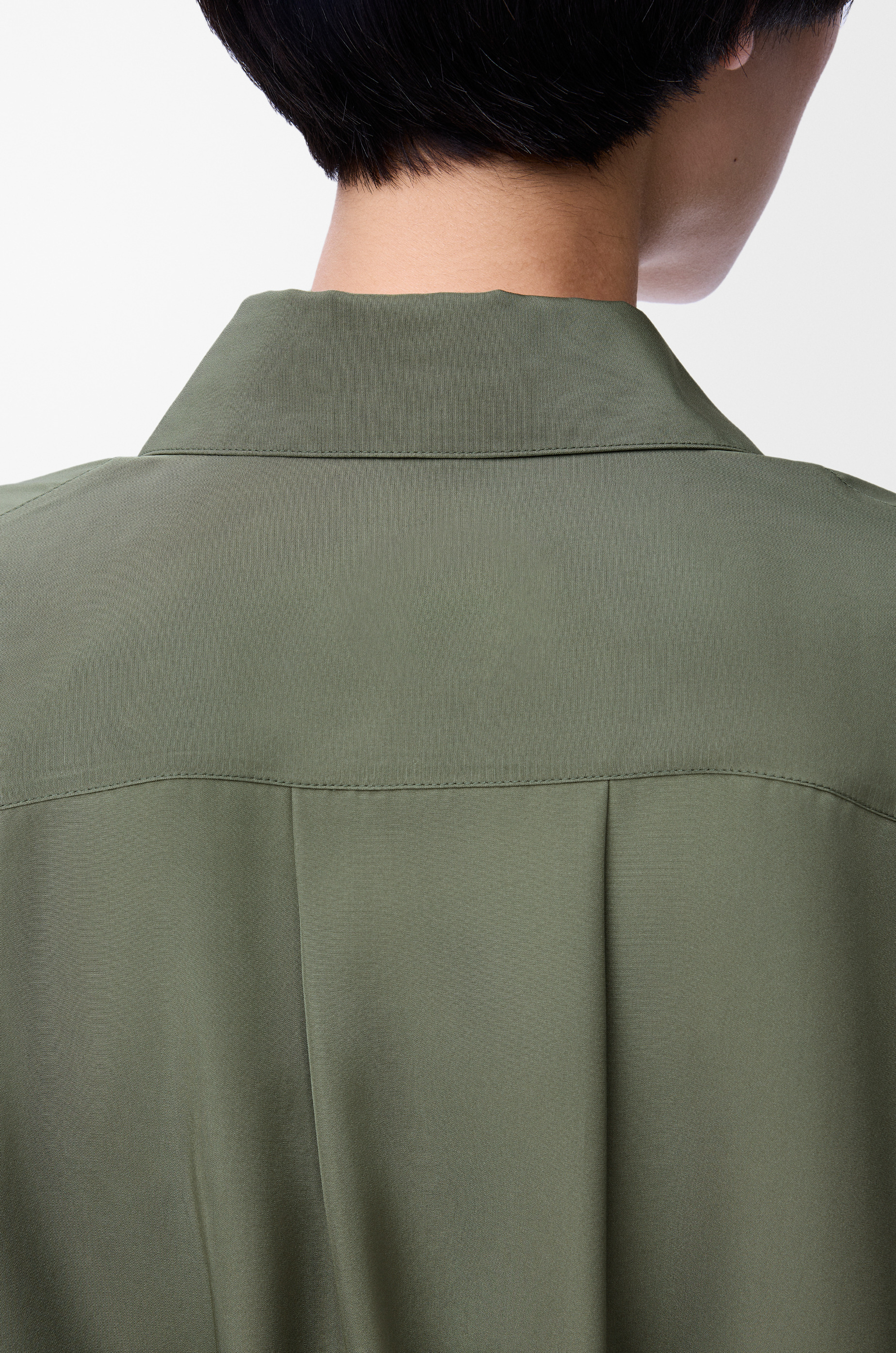 Balloon shirt in silk - 6