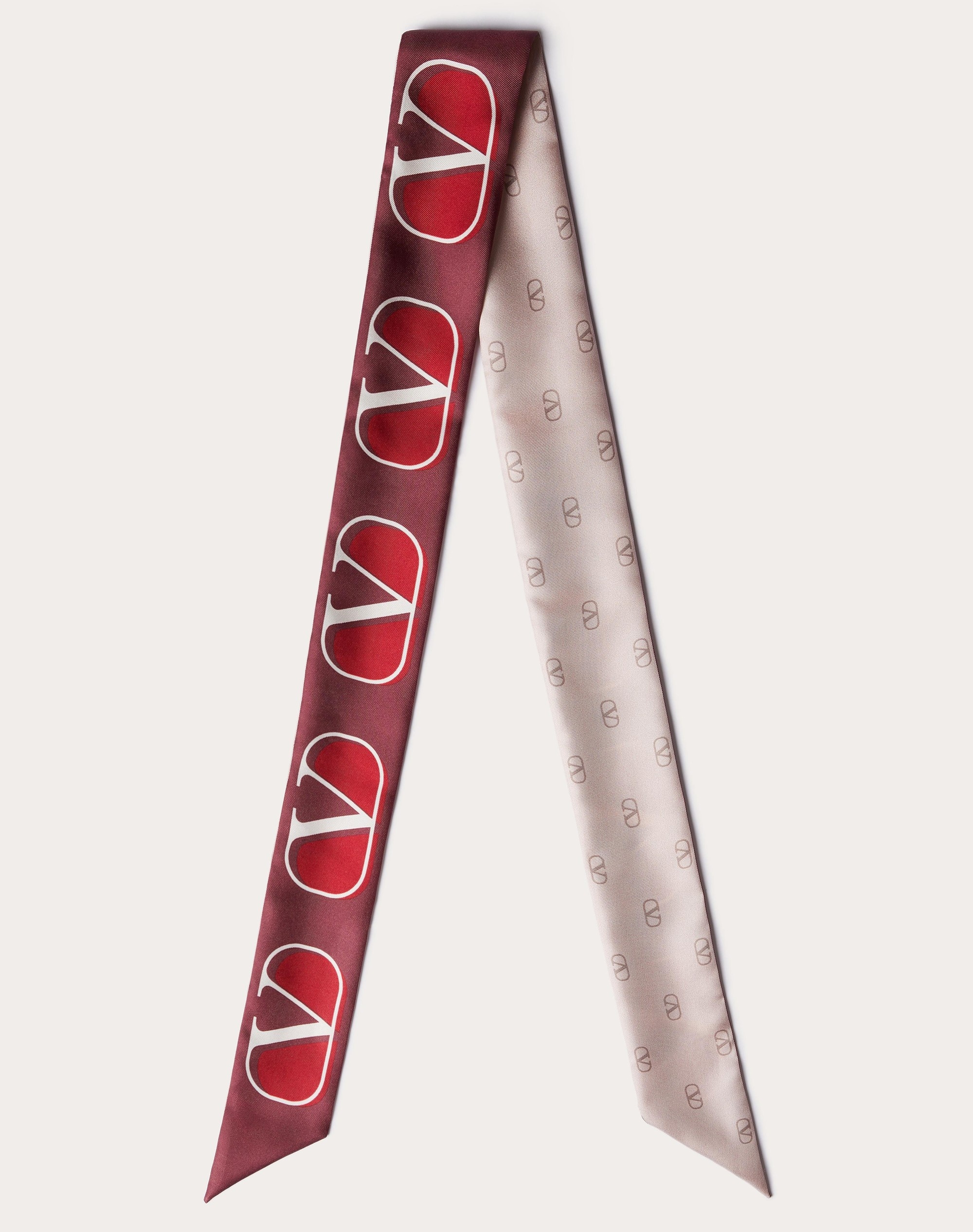 VLOGO SIGNATURE SILK BANDEAU SCARF - 1