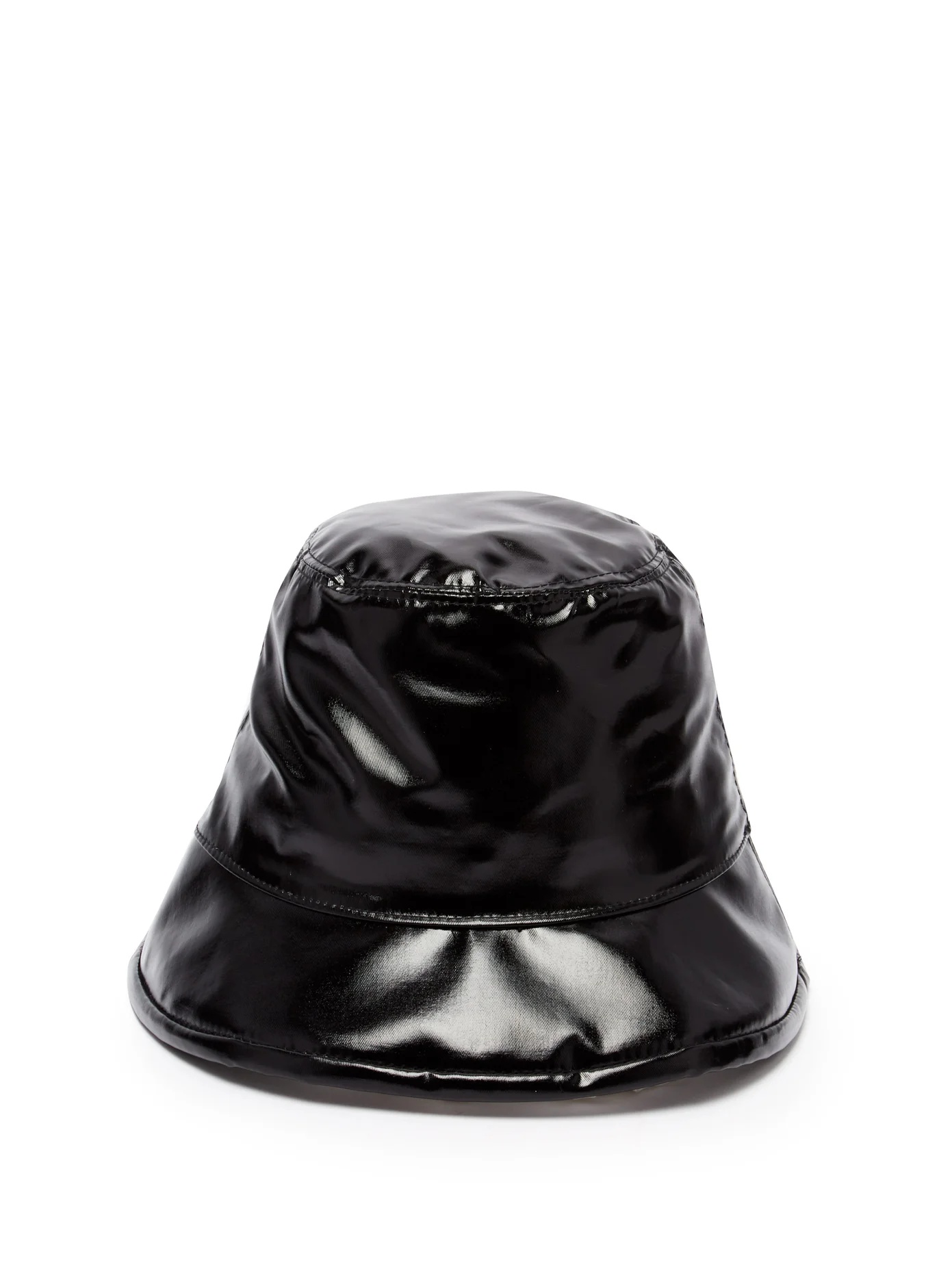 Logo-print coated-cotton bucket hat - 3