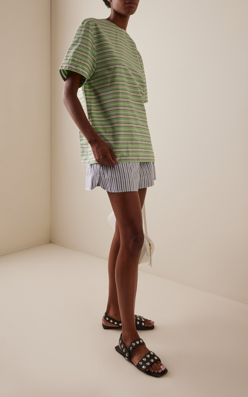 rabanne Patterned Cotton Top green outlook