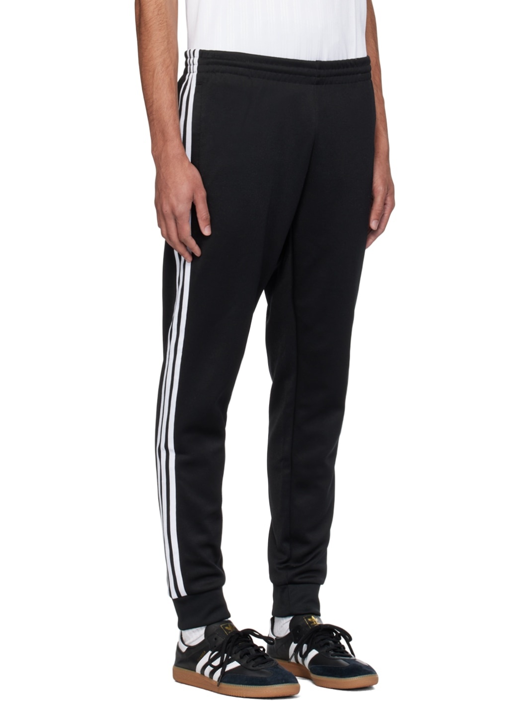 Black 3-Stripe Sweatpants - 2