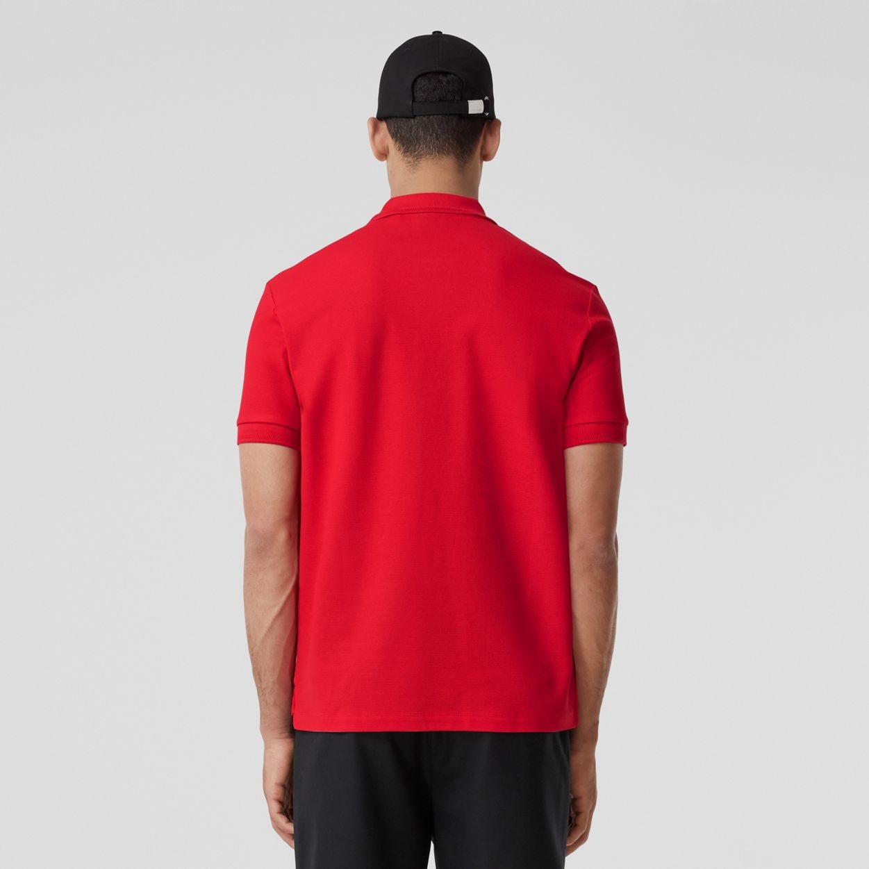Monogram Motif Cotton Piqué Polo Shirt - 4