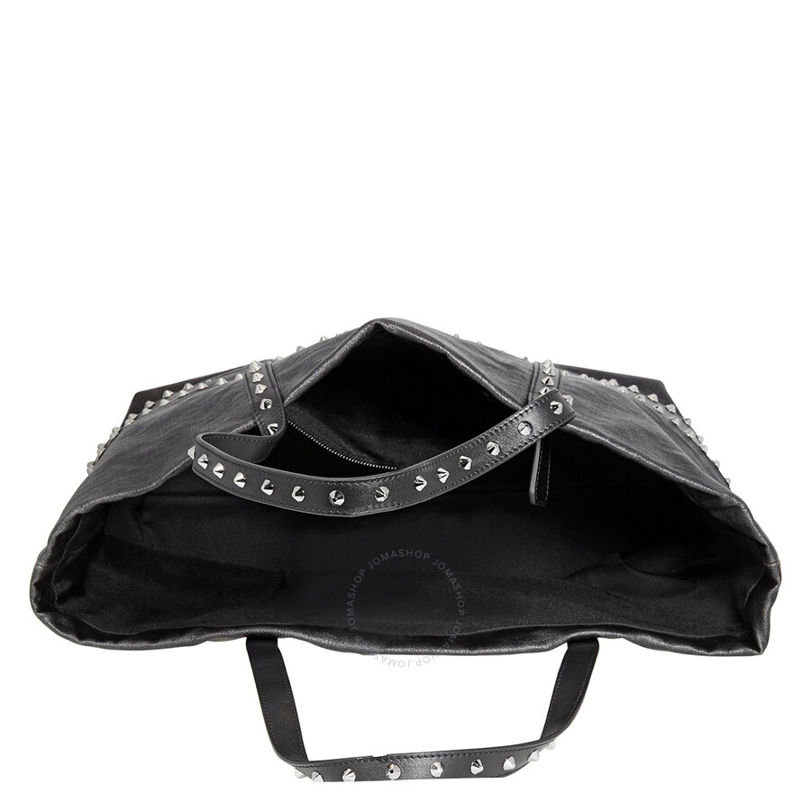 Jimmy Choo Pimlico Star Studded Leather Tote Bag In Black - 5