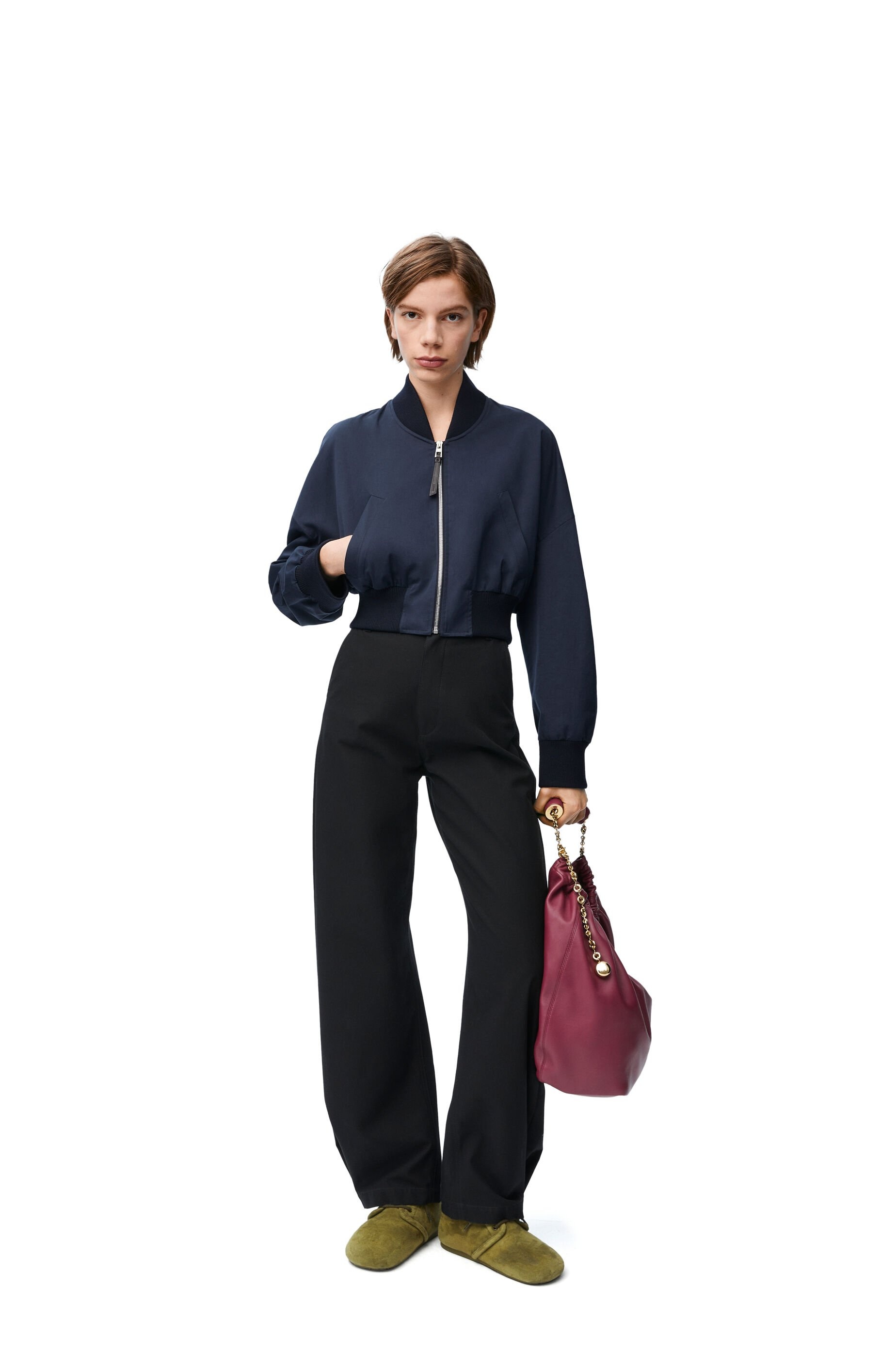 Bomber jacket in cotton and silk - 3