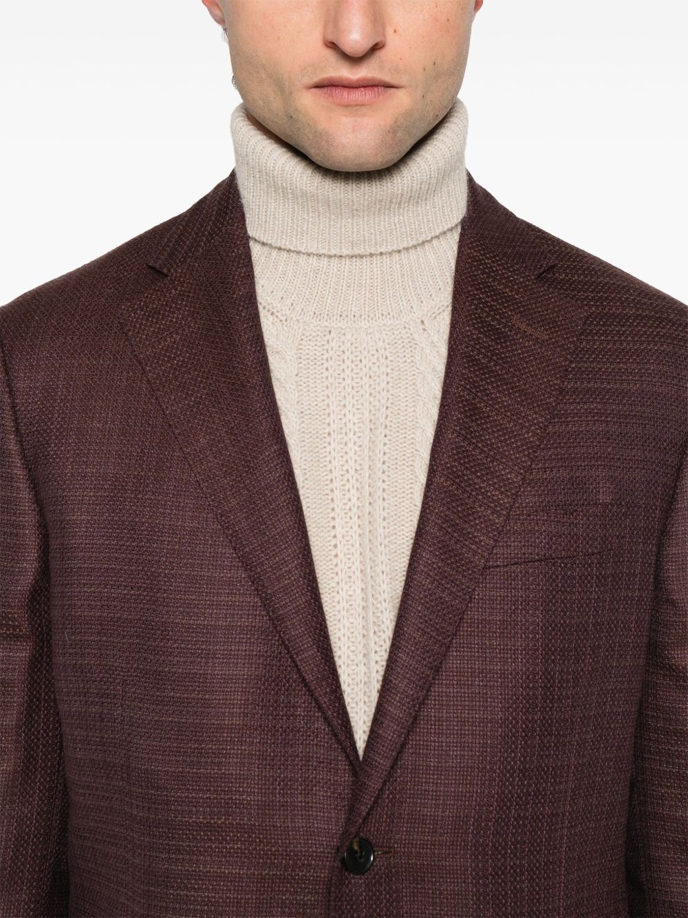 single-breasted blazer - 5