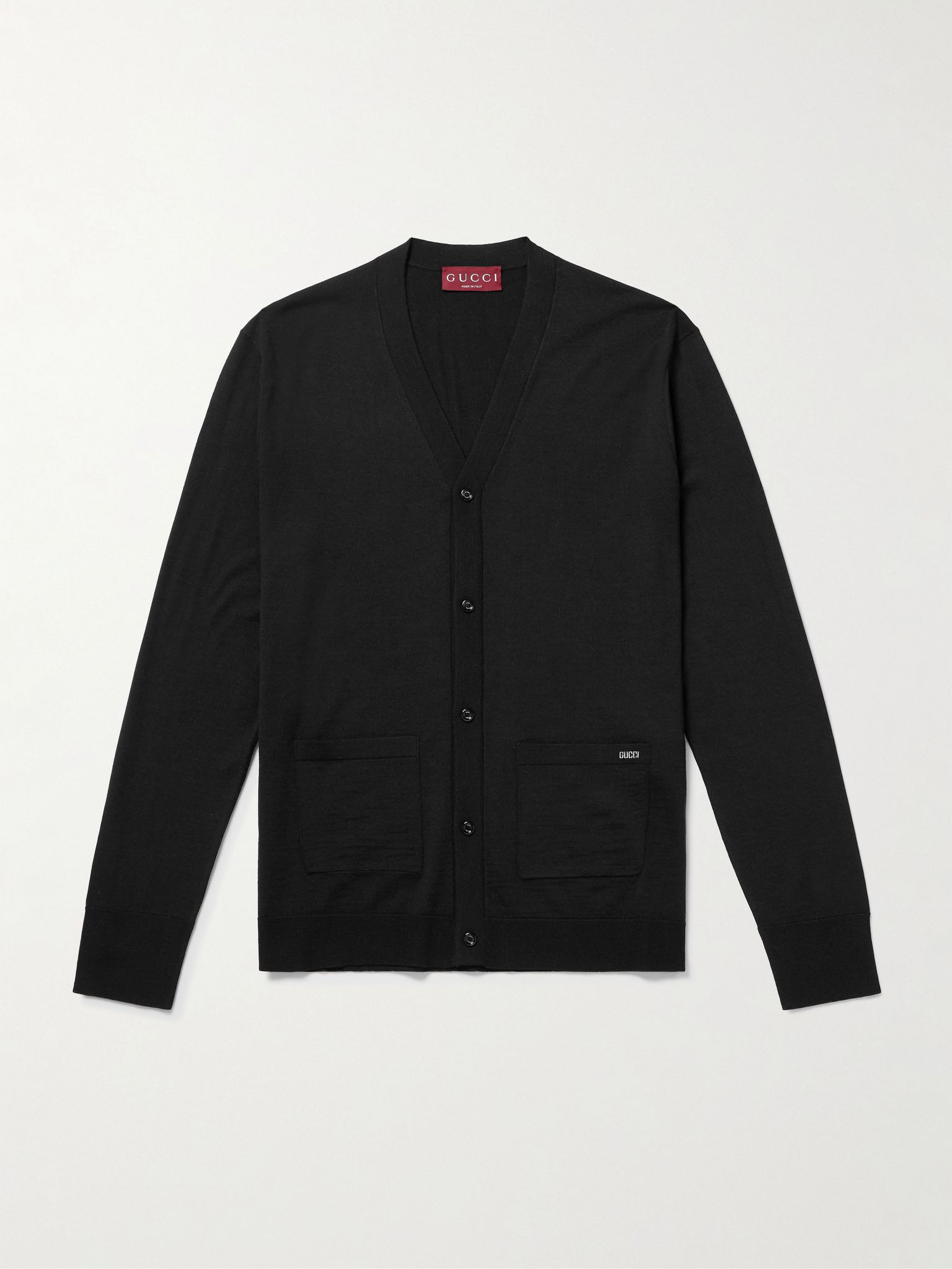 Wool Cardigan Black - 1