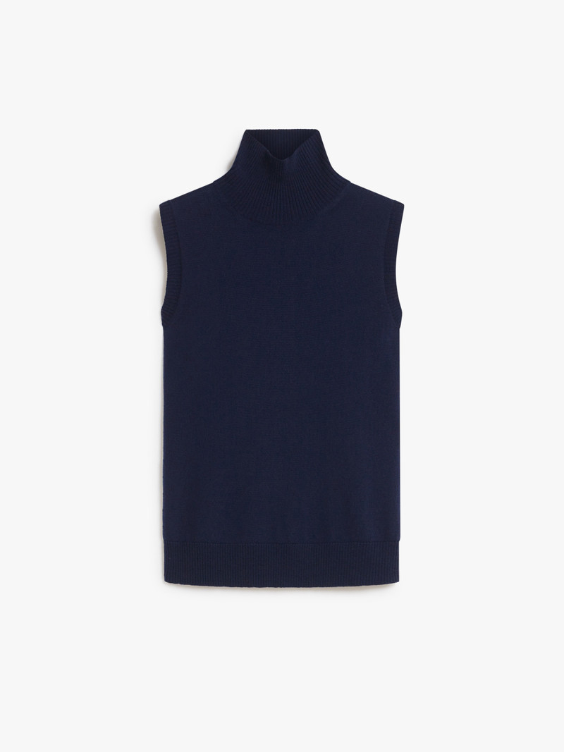 ARDENZA Sleeveless mock polo-neck sweater 1