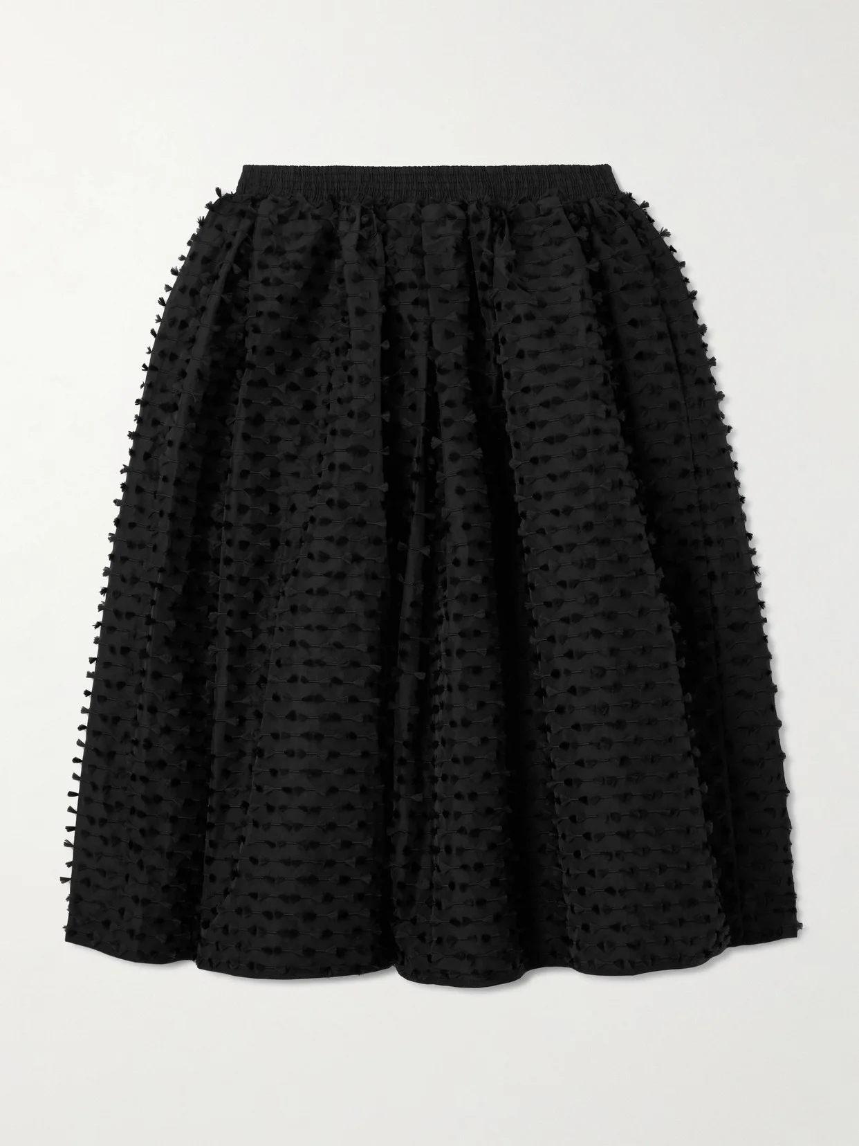 Mala Pleated Fil Coupé Shell Midi Skirt - 1