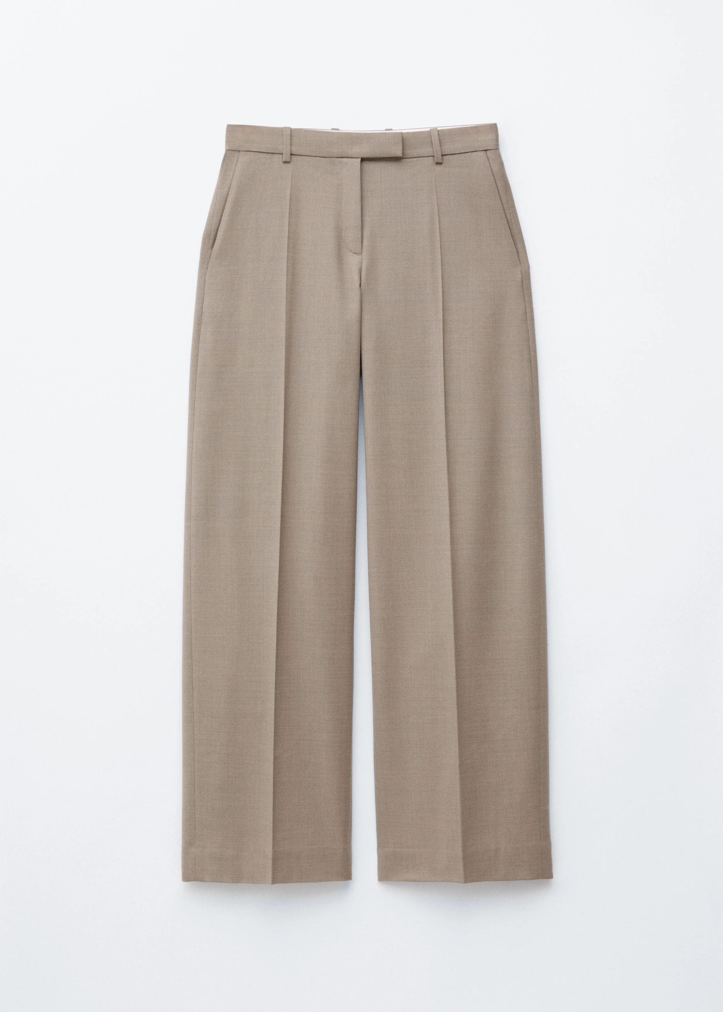 Wool Press-Crease Trousers - 1