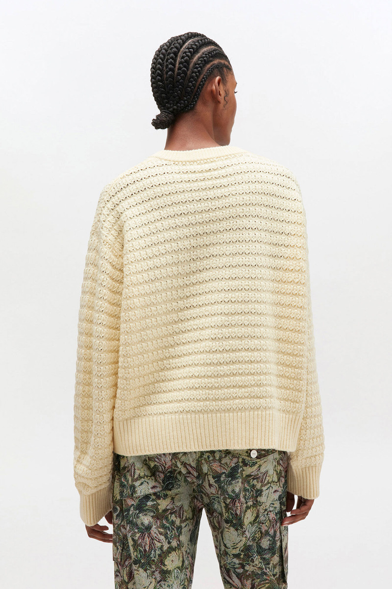 CREAM WOOL SWEATER 4
