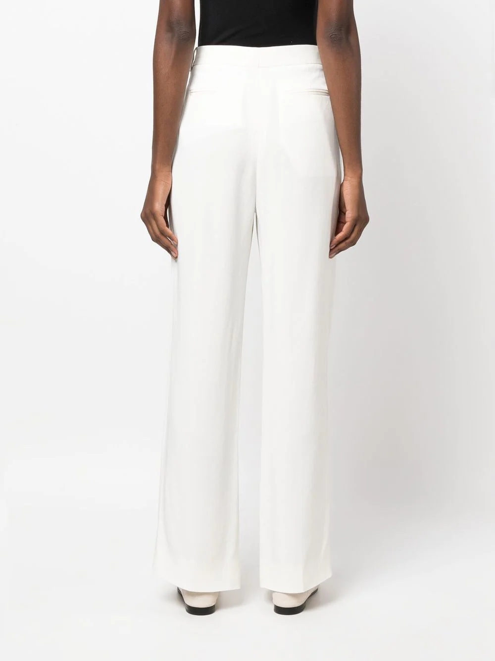 high-rise wide-leg trousers - 4