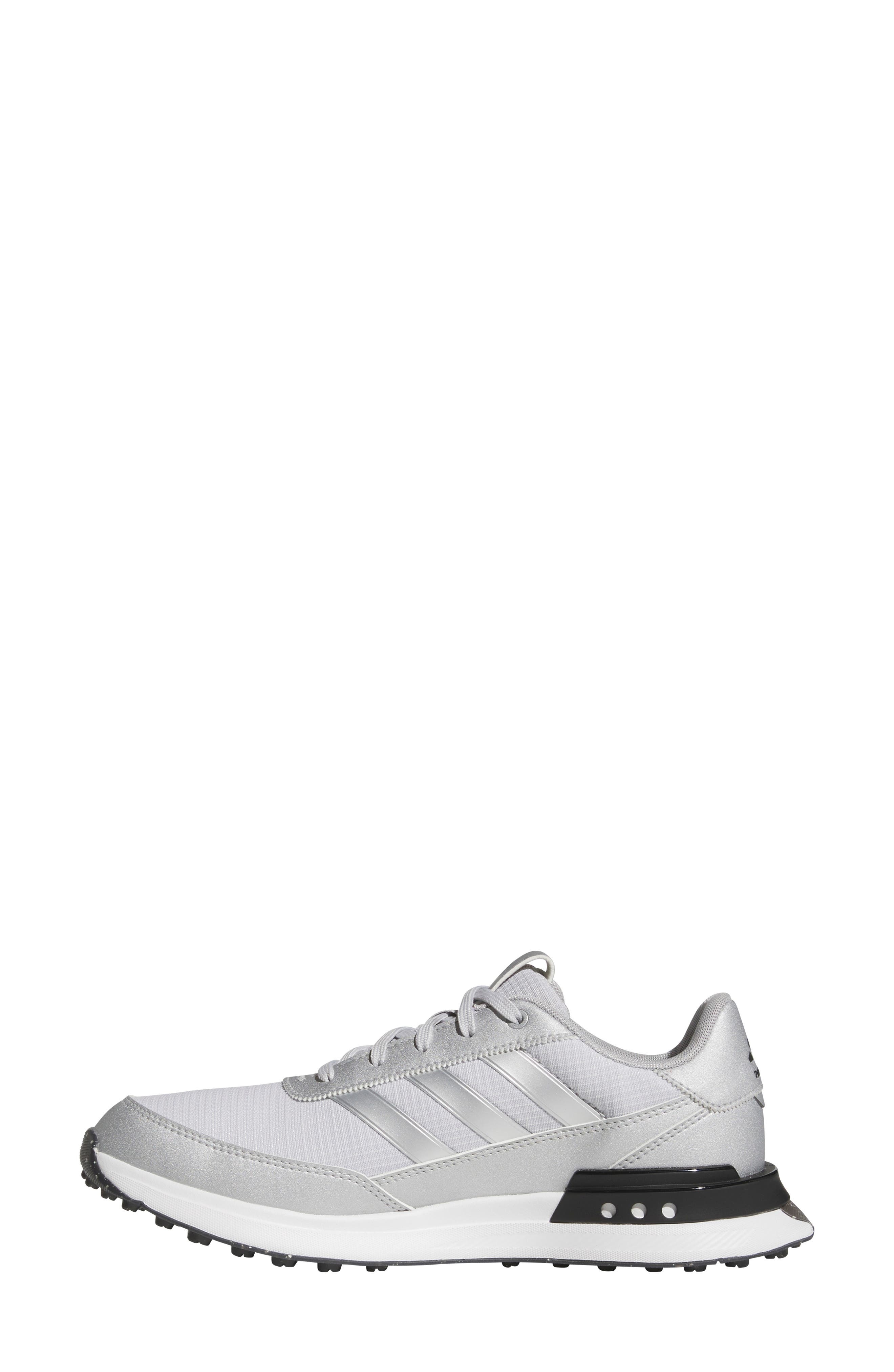 adidas S2G 24 Waterproof Spikeless Golf Shoe in Grey/Silver Met./Core Black at Nordstrom - 6