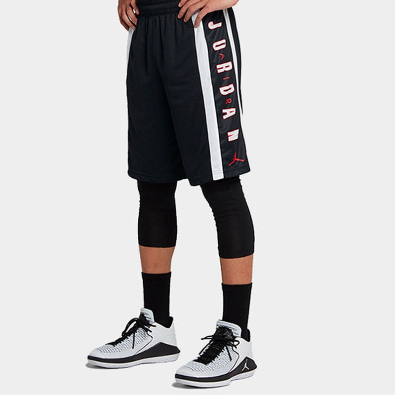 Jordan Air Jordan Rise Contrasting Colors Alphabet Printing Sports Shorts Black 924567-011 outlook