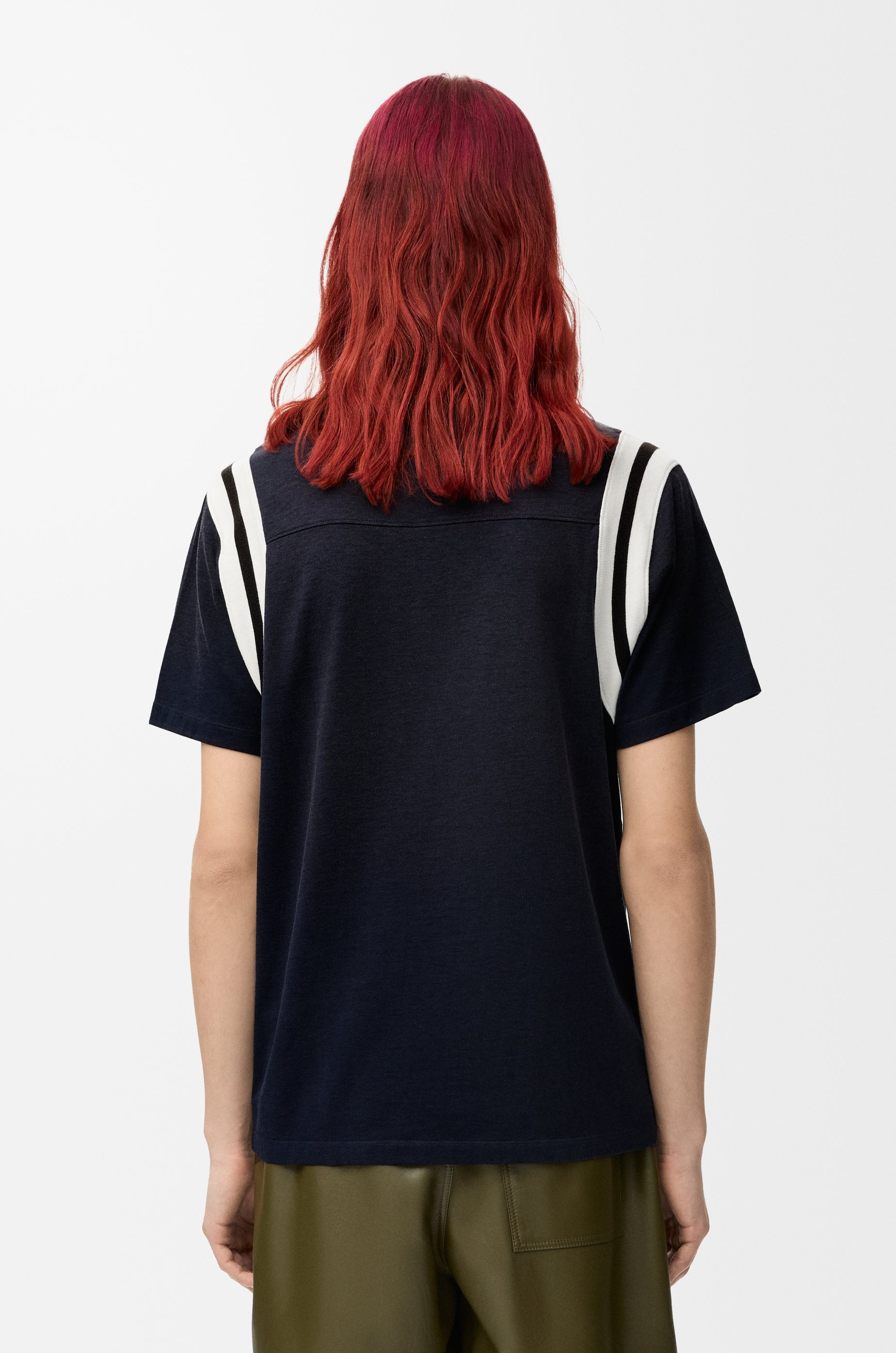 Regular fit T-shirt in cotton and viscose - 4