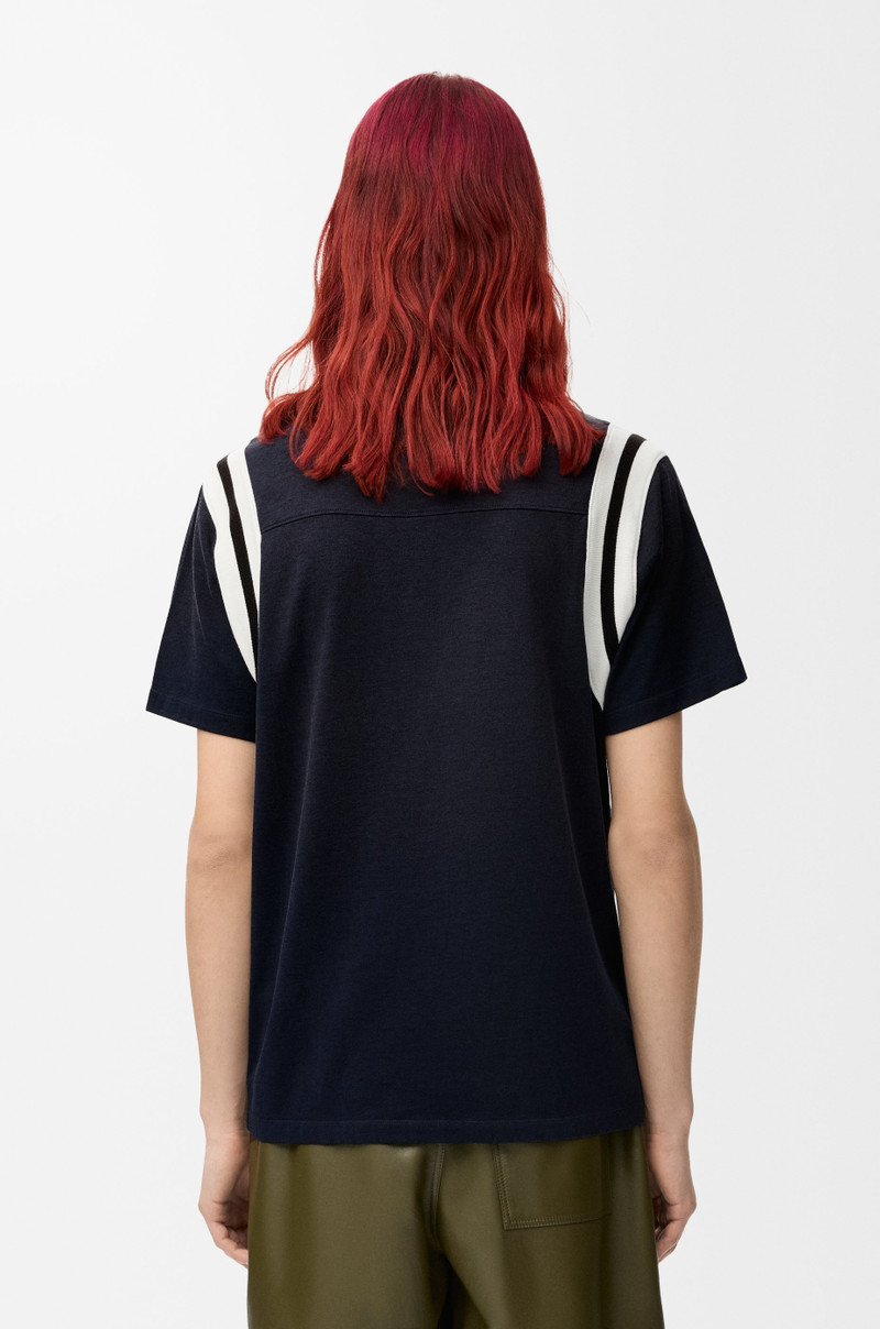 Regular fit T-shirt in cotton and viscose 4