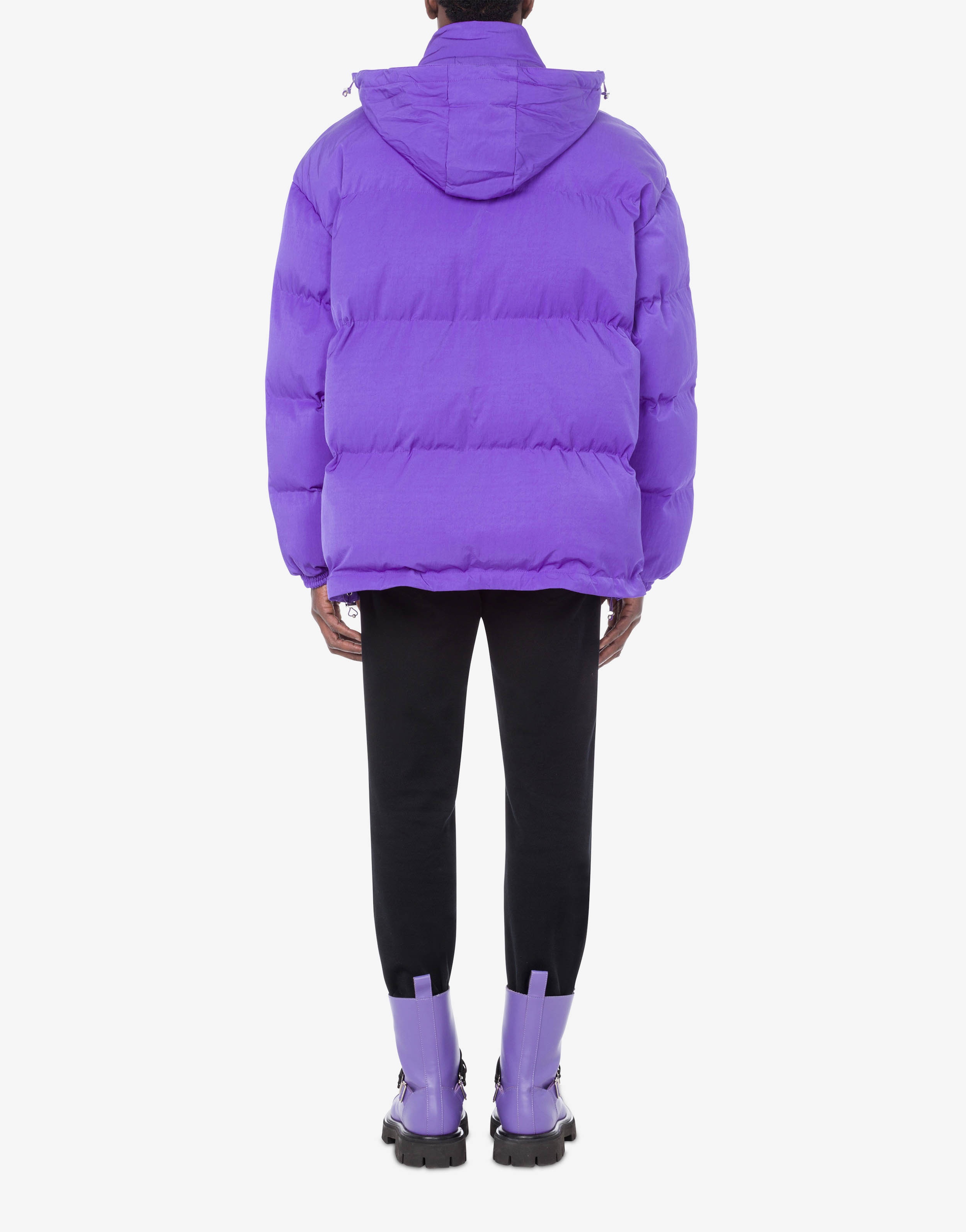 VINYL MOSCHINO COUTURE TECHNICAL NYLON DOWN JACKET - 3