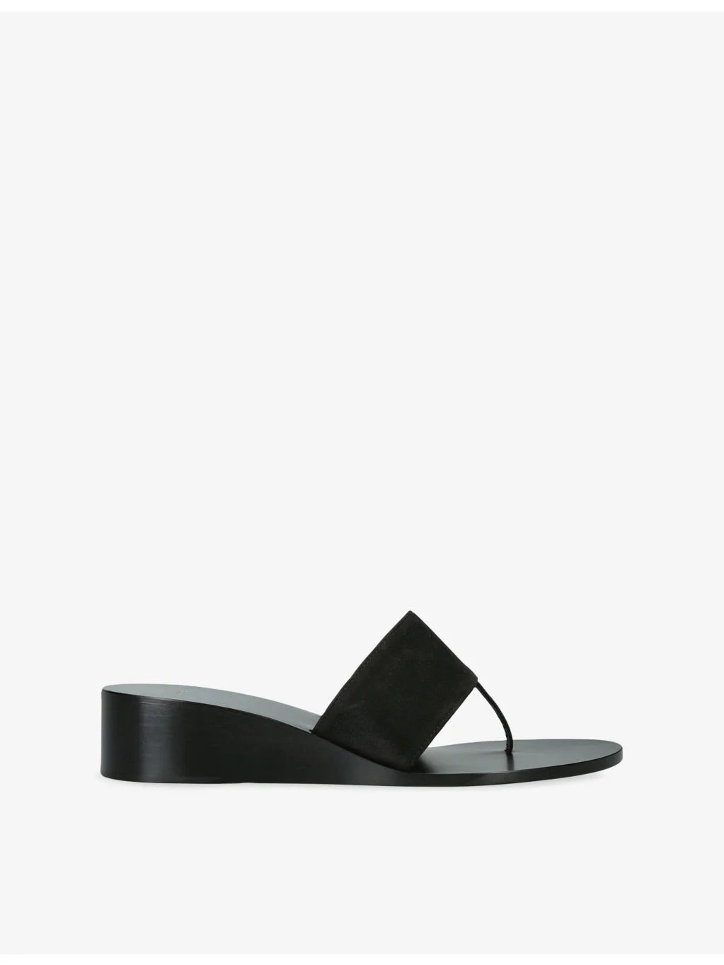 Snug Suede Wedge Sandals - 1