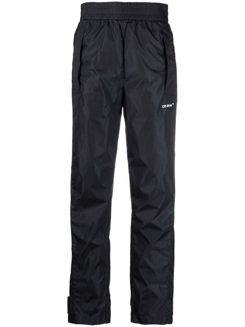 high-waisted Diag track pants 1