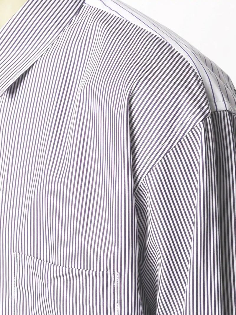 contrast striped pocket shirt 5