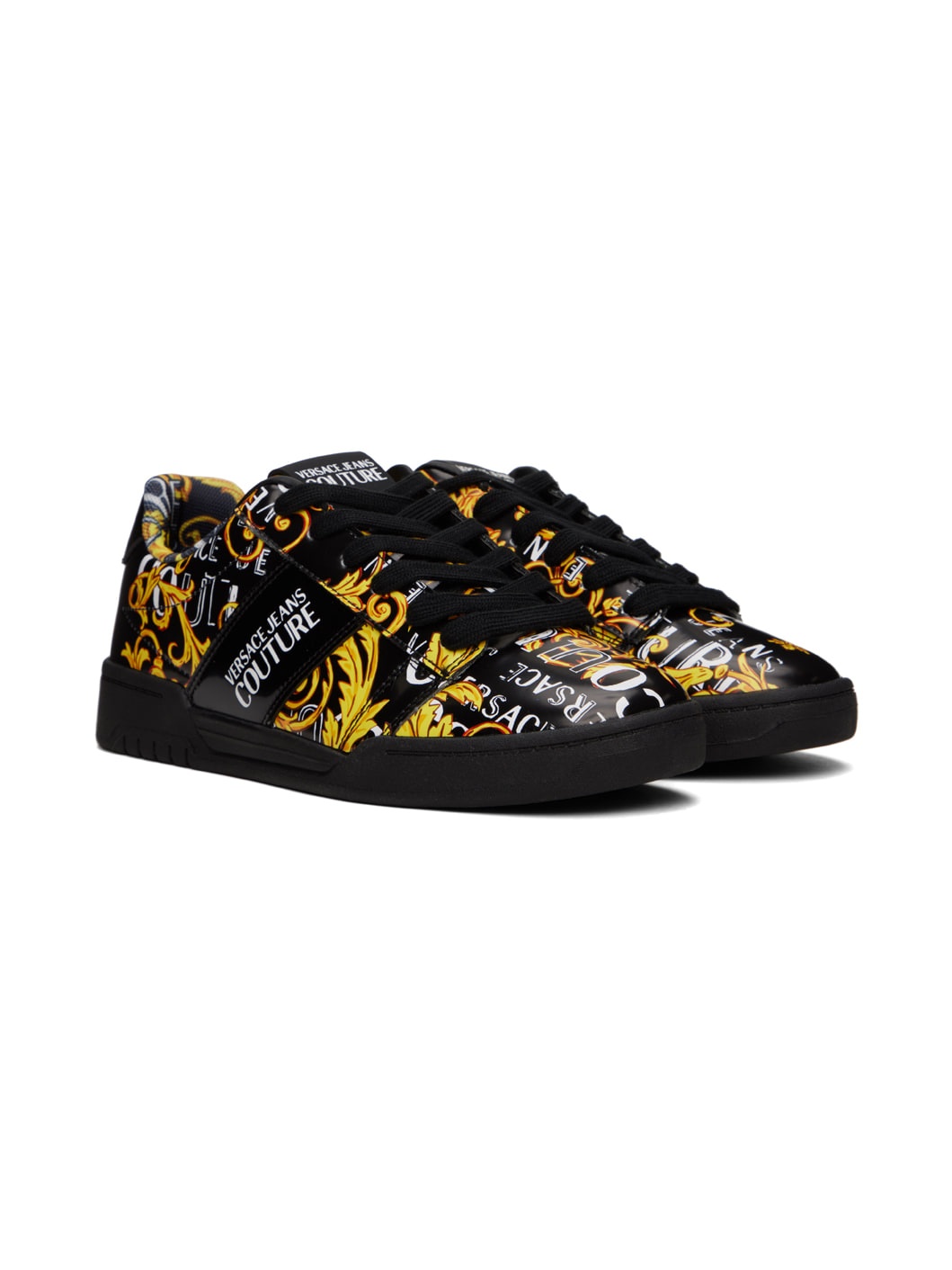 Black & Gold Brooklyn Sneakers - 4