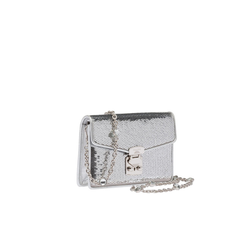 Miu Miu Miu Confidential nappa leather and sequin bag outlook