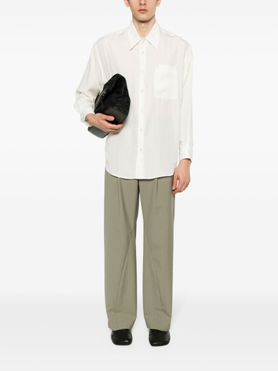 Lemaire double-pocket lyocell shirt outlook