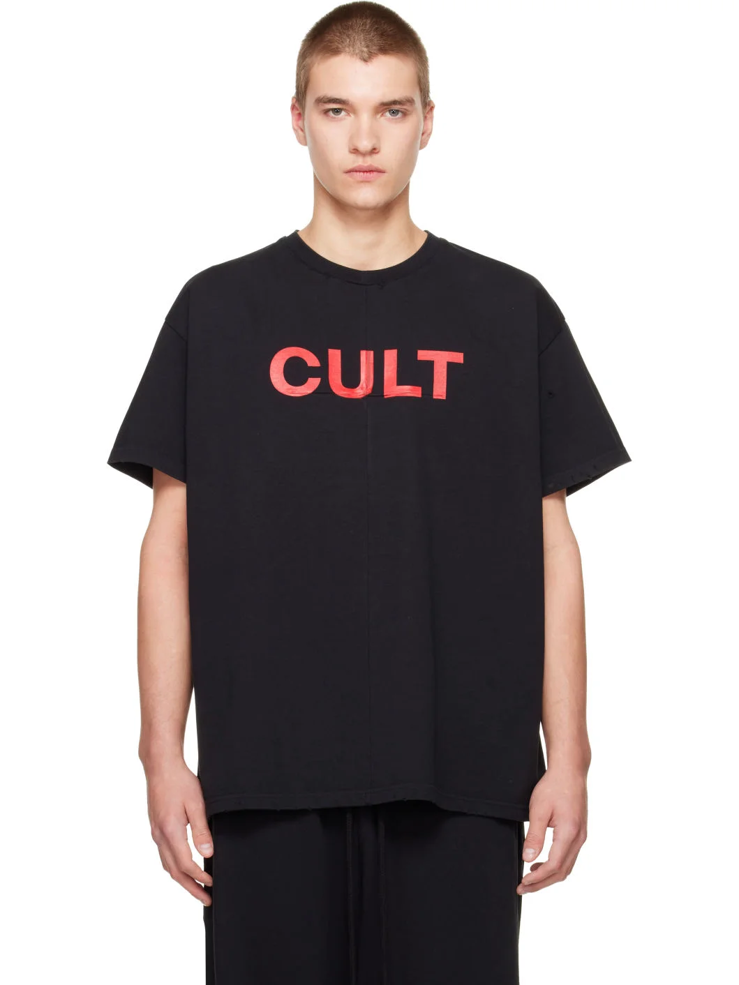 Black 'Cult' T-shirt - 1