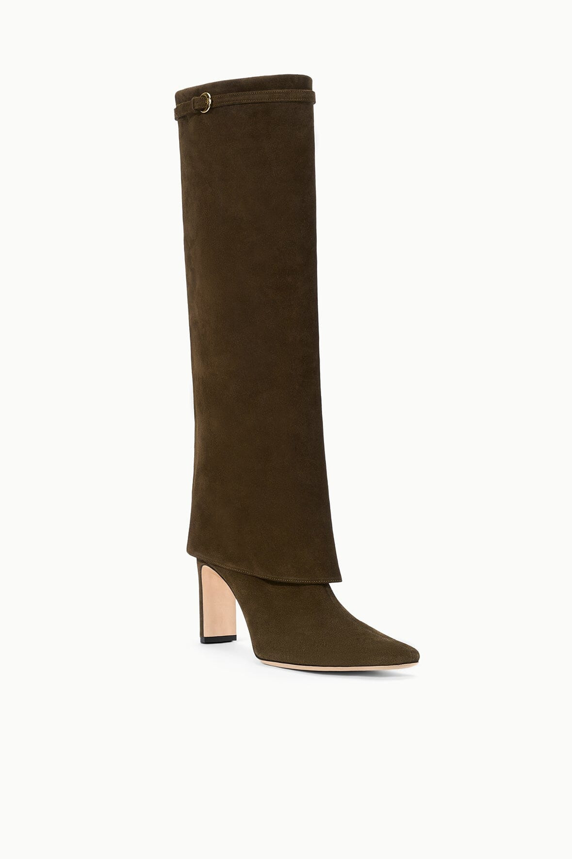 STAUD WALLY FOLDOVER HIGH HEEL BOOT TRUFFLE - 3