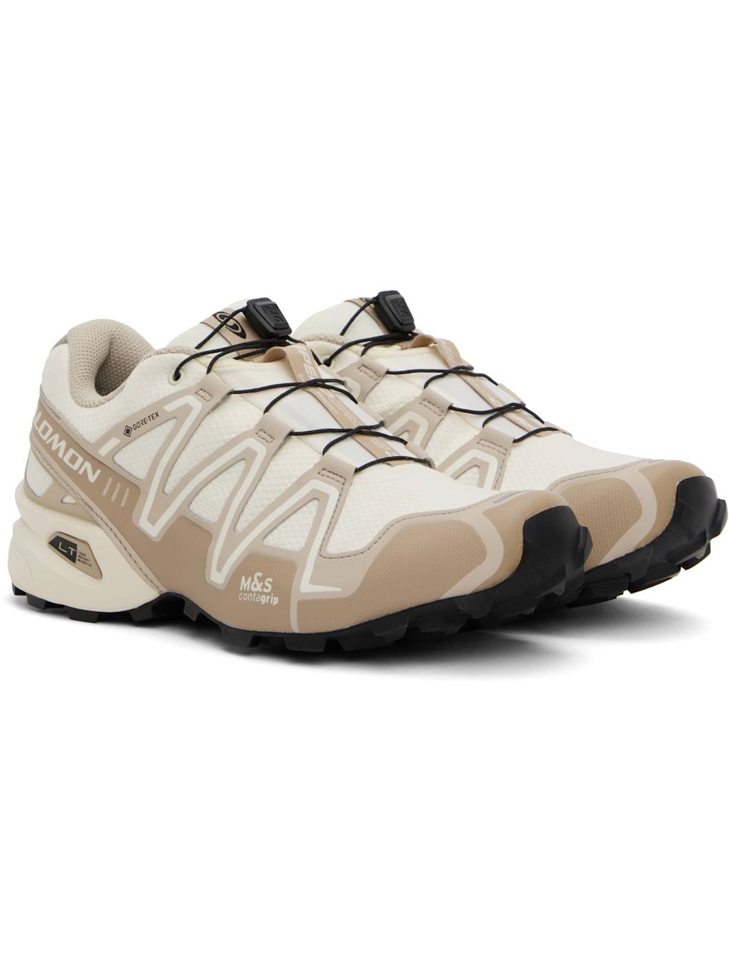 Beige & Off-White Speedcross 3 GORE-TEX Sneakers - 4