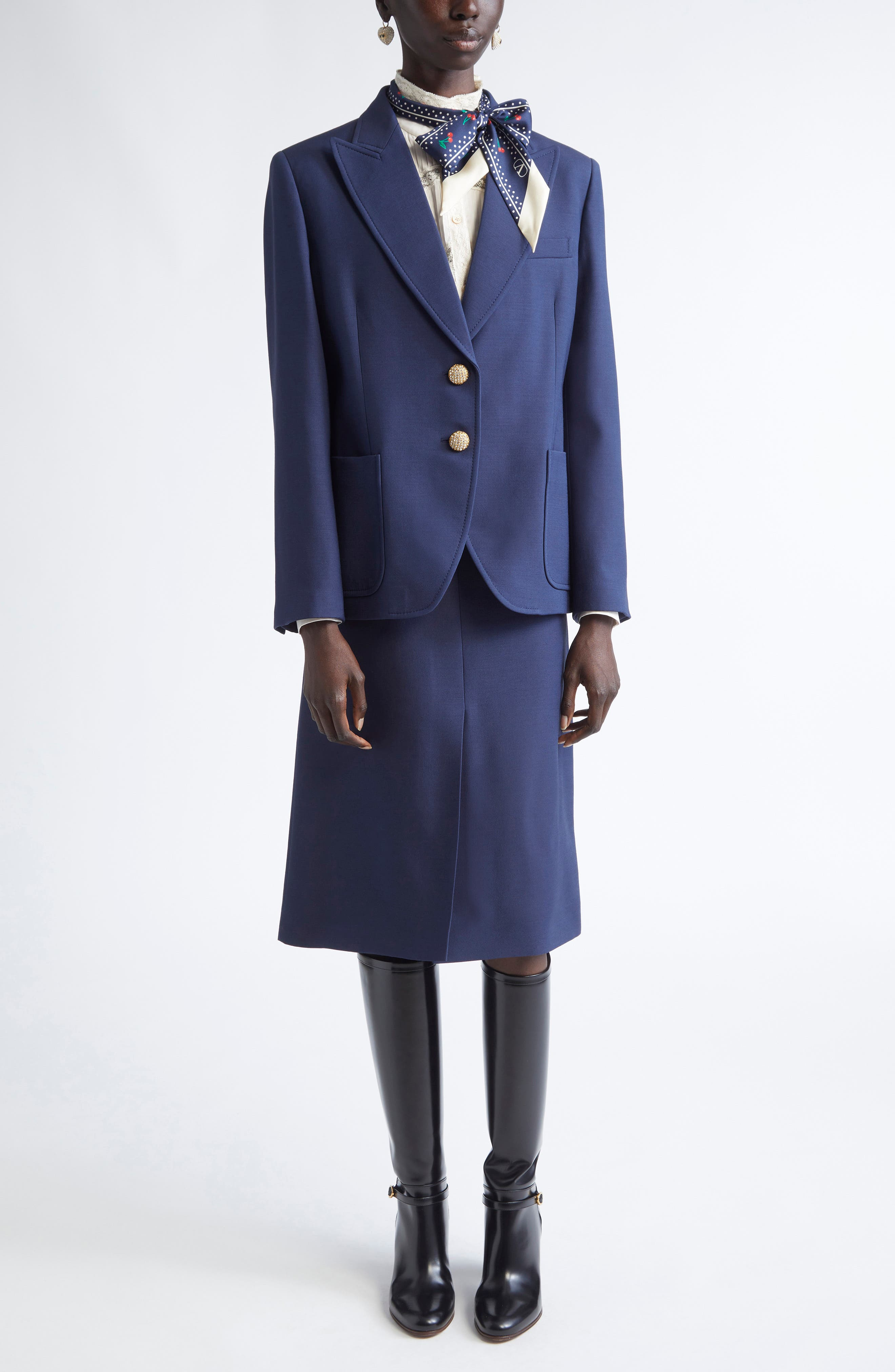Valentino Garavani Solid Crepe Couture Sport Coat in Light Blue at Nordstrom - 2