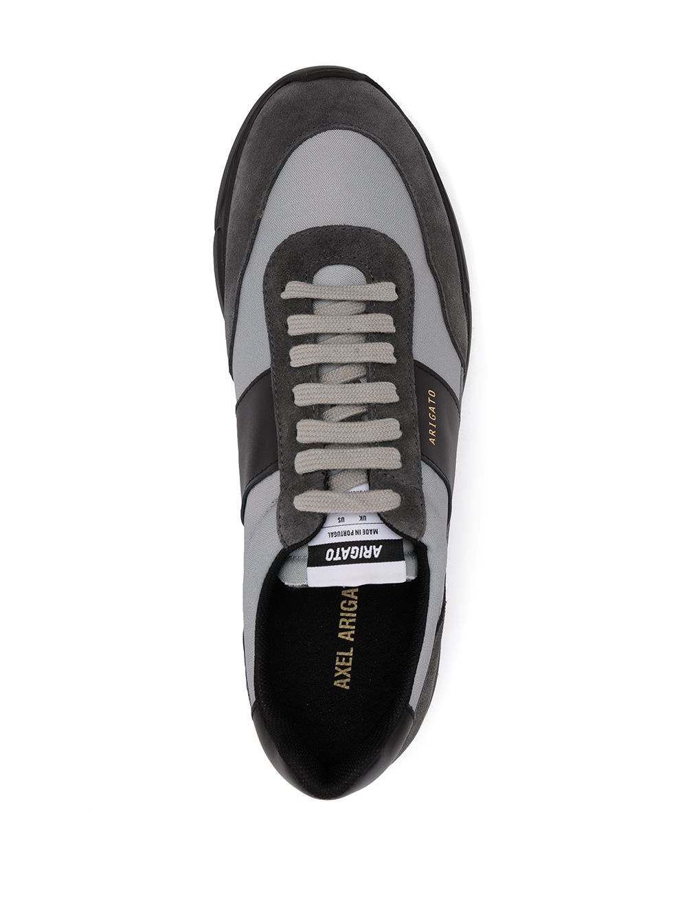 leather-panel trainers - 4