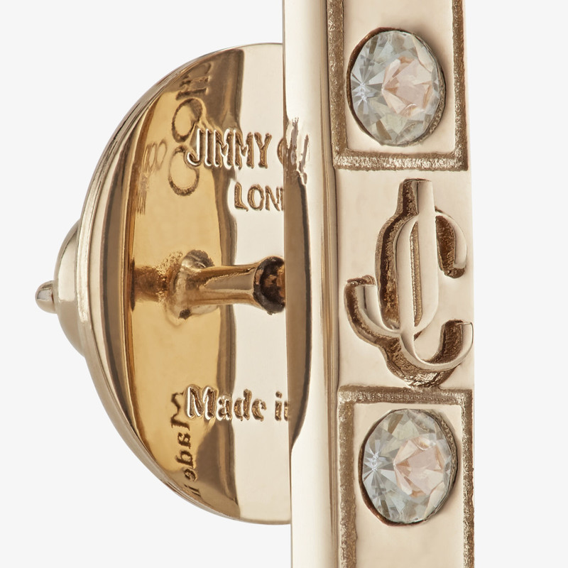 JC Cuff Earring
Gold-finish Metal and Crystal Cuff Earrings with JC Monogram 5